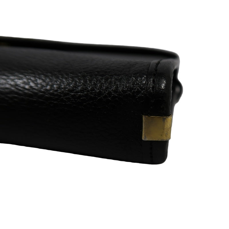 YSL Shoulder Bag Leather Black Gold Hardware YSL Black Calfskin Crossbody Bag