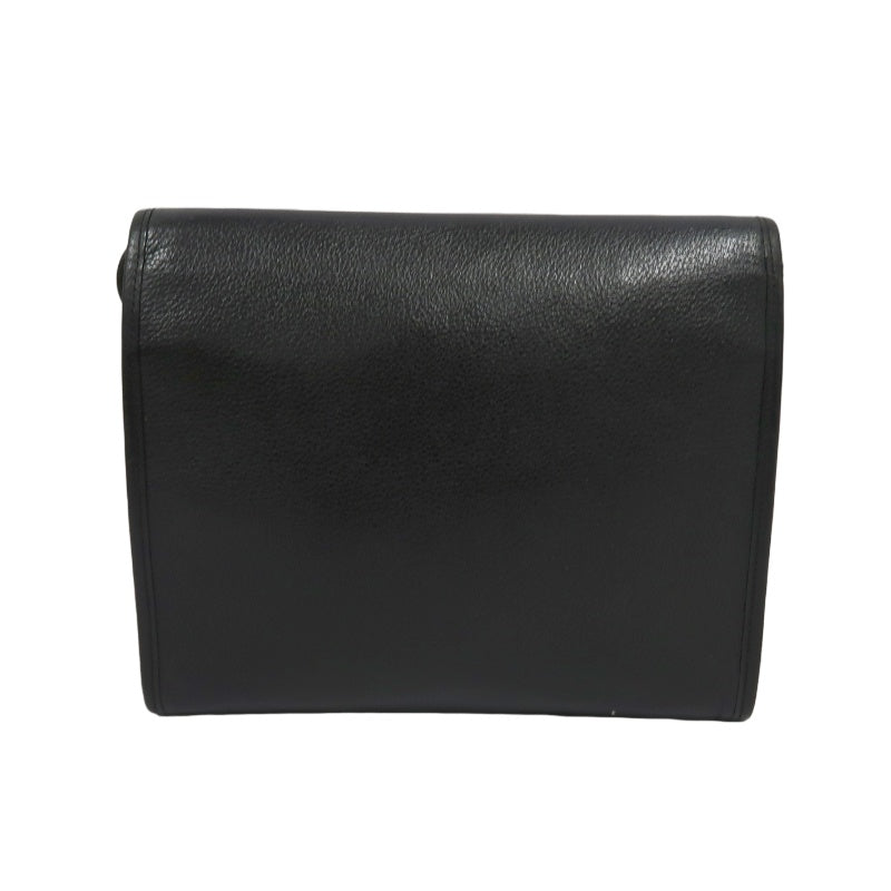 YSL Shoulder Bag Leather Black Gold Hardware YSL Black Calfskin Crossbody Bag