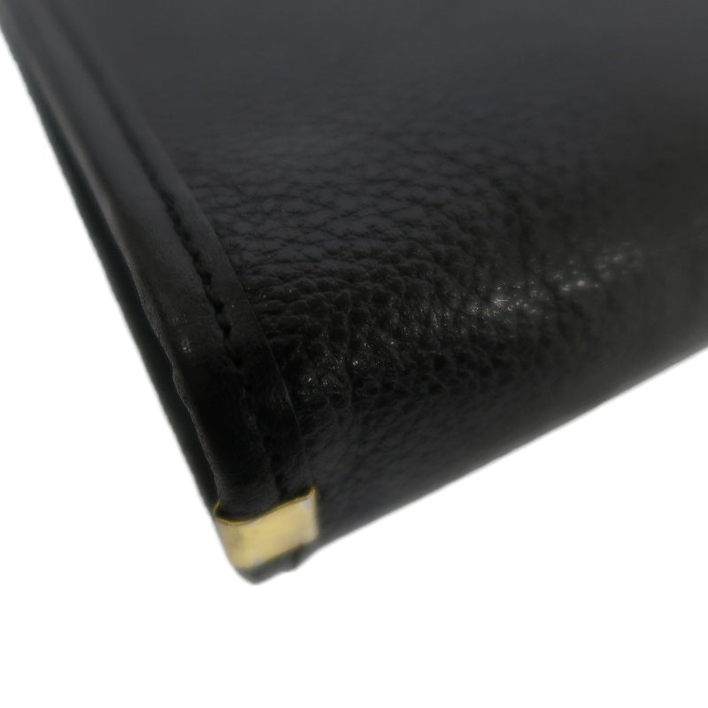 YSL Shoulder Bag Leather Black Gold Hardware YSL Black Calfskin Crossbody Bag