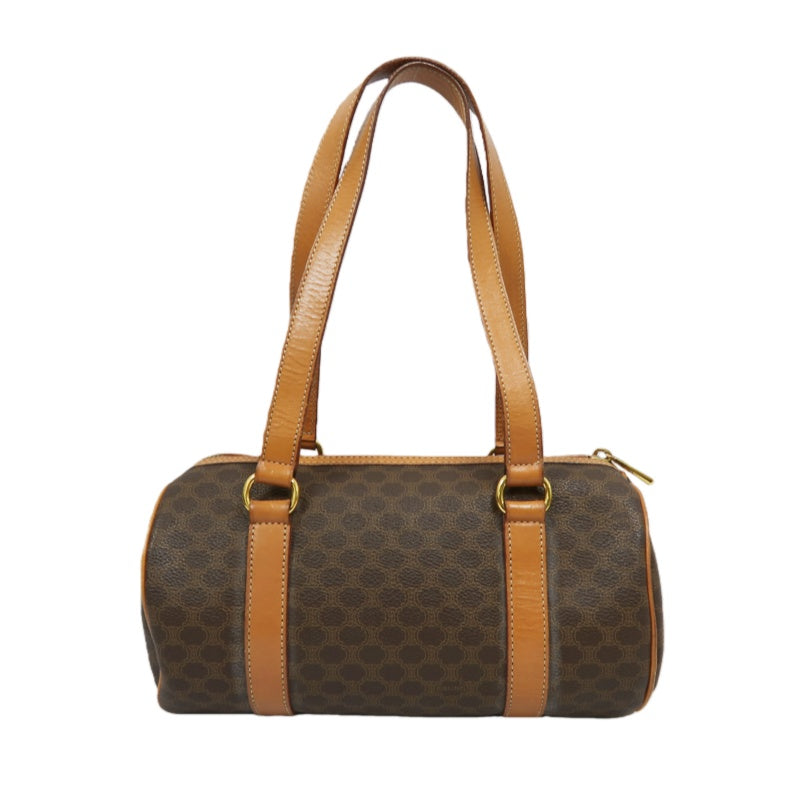 CELINE Macadam Handbag Brown Gold Hardware CELINE Monogram PVC Papillon Handbag