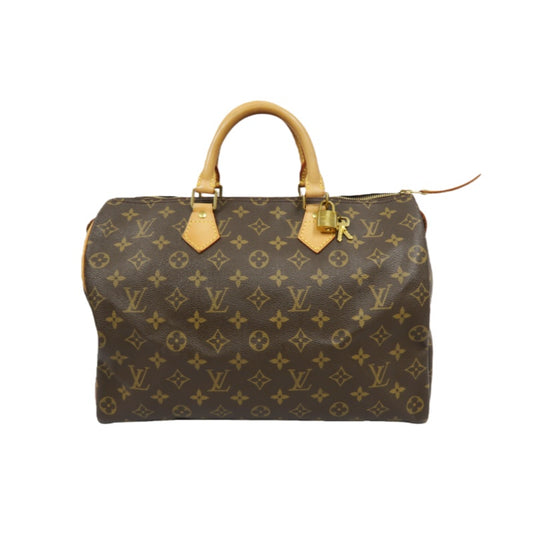 LOUIS VUITTON Speedy 35 Monogram Handbag, with Padlock & 2 Keys