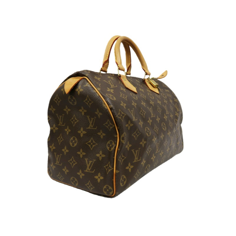 LOUIS VUITTON Speedy 35 Monogram Handbag, with Padlock & 2 Keys