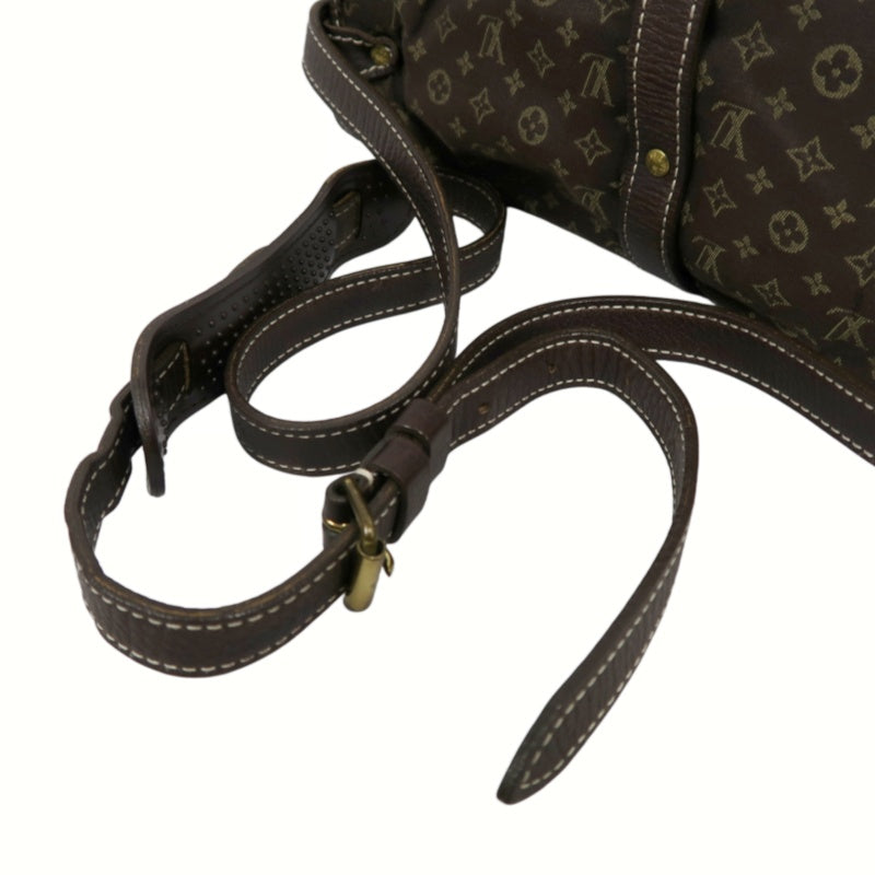 LOUIS VUITTON Monogram Mini Lin Saumur 30 Shoulder Bag, Brown Denim Canvas