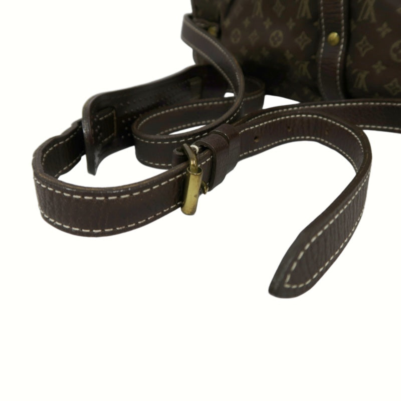 LOUIS VUITTON Monogram Mini Lin Saumur 30 Shoulder Bag, Brown Denim Canvas
