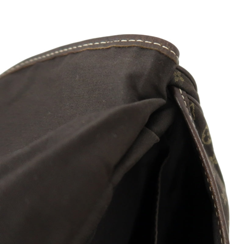LOUIS VUITTON Monogram Mini Lin Saumur 30 Shoulder Bag, Brown Denim Canvas
