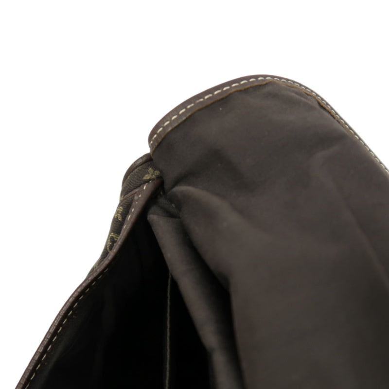 LOUIS VUITTON Monogram Mini Lin Saumur 30 Shoulder Bag, Brown Denim Canvas