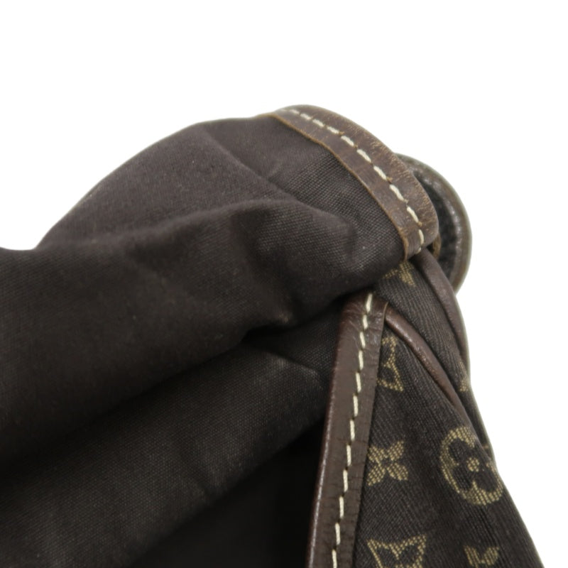 LOUIS VUITTON Monogram Mini Lin Saumur 30 Shoulder Bag, Brown Denim Canvas