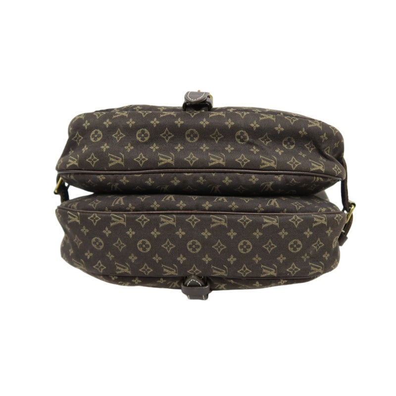 LOUIS VUITTON Monogram Mini Lin Saumur 30 Shoulder Bag, Brown Denim Canvas