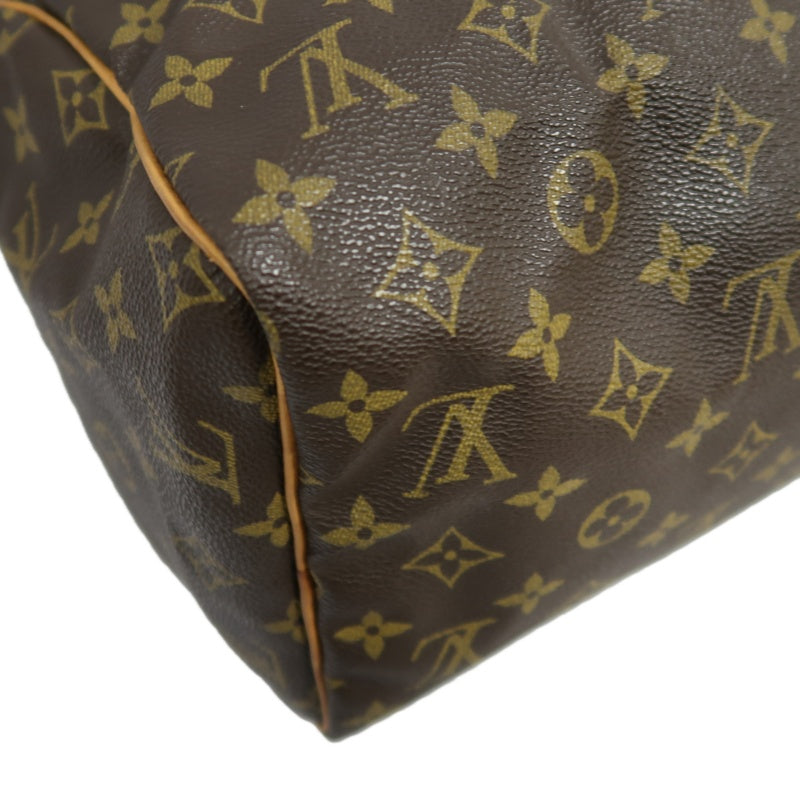 LOUIS VUITTON Speedy 30 Monogram Handbag, Brown, with Padlock & 2 Keys