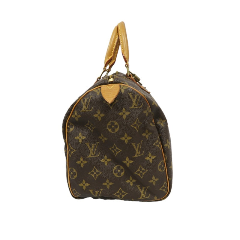 LOUIS VUITTON Speedy 30 Monogram Handbag, Brown, with Padlock & 2 Keys