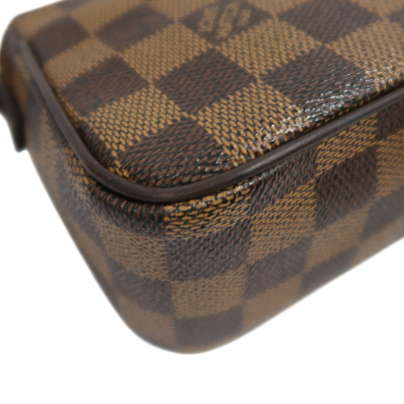 LOUIS VUITTON Recoleta Damier Ebene Handbag, Brown, LV Monogram PVC, Damier Ebene Check Box Shoulder Bag