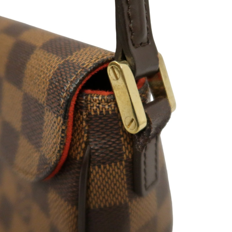 LOUIS VUITTON Recoleta Damier Ebene Handbag, Brown, LV Monogram PVC, Damier Ebene Check Box Shoulder Bag