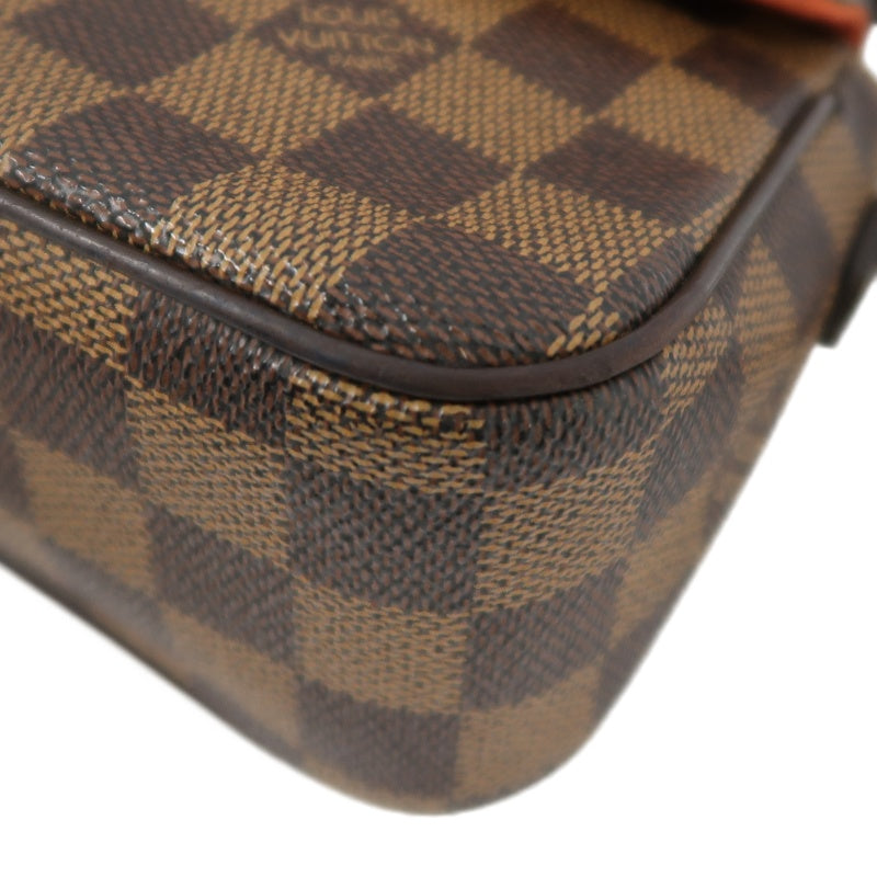 LOUIS VUITTON Recoleta Damier Ebene Handbag, Brown, LV Monogram PVC, Damier Ebene Check Box Shoulder Bag