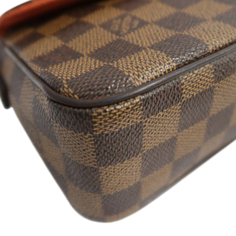 LOUIS VUITTON Recoleta Damier Ebene Handbag, Brown, LV Monogram PVC, Damier Ebene Check Box Shoulder Bag