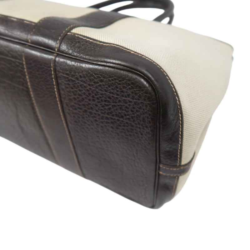 HERMES Garden Party PM Tote Bag, Beige, Canvas