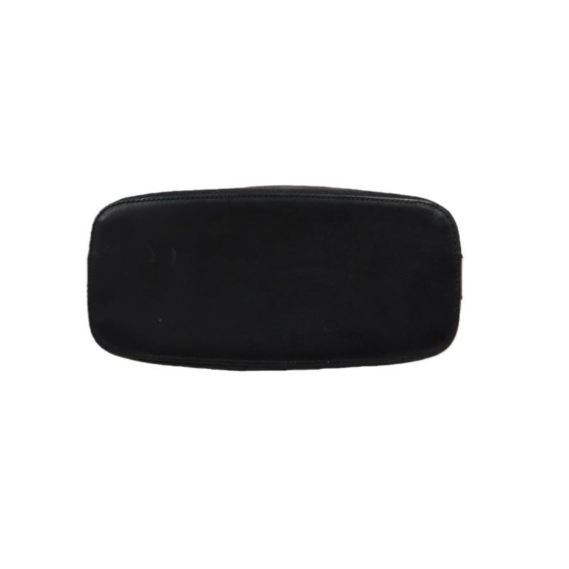 GUCCI GG Canvas Shoulder Bag, Black with Silver Hardware