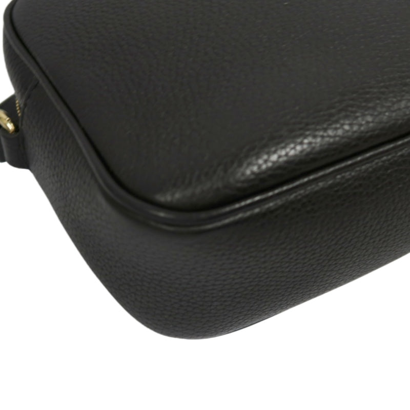 GUCCI Soho Shoulder Bag, Leather, Black