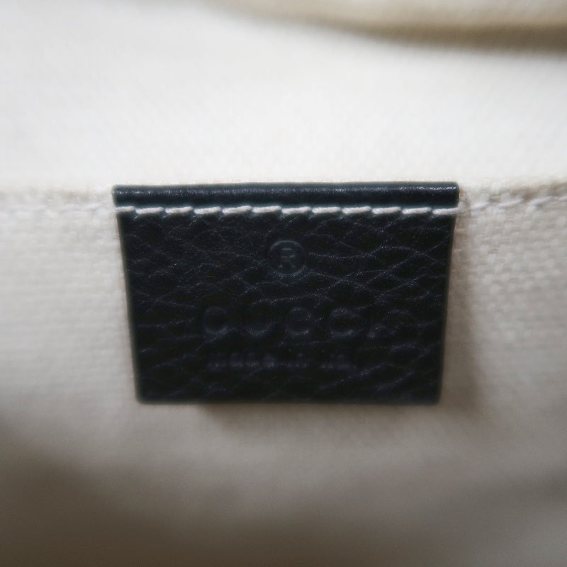 GUCCI Soho Shoulder Bag, Leather, Black