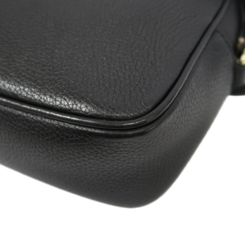 GUCCI Soho Shoulder Bag, Leather, Black