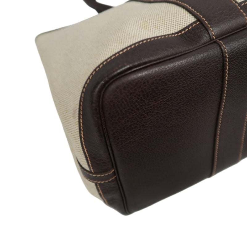 HERMES Garden Party PM Tote Bag, Beige, Canvas