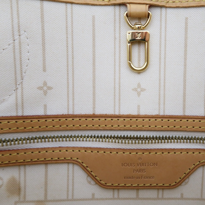 LOUIS VUITTON Damier Azur White Neverfull PM Tote Shoulder Bag