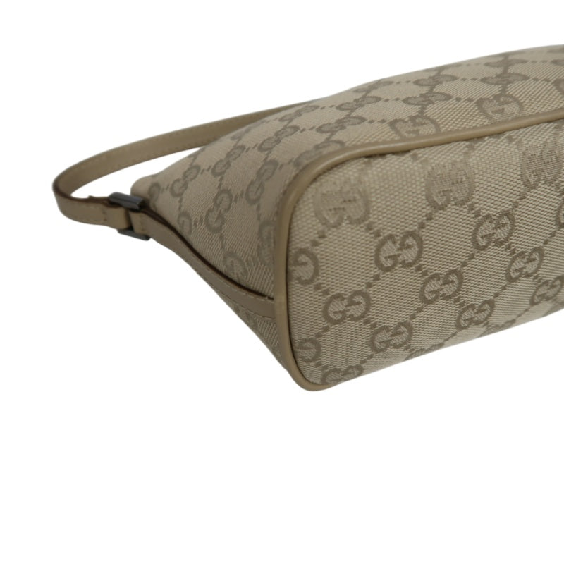 Gucci GG Canvas Handbag, Beige, GG Monogram Canvas Underarm Bag