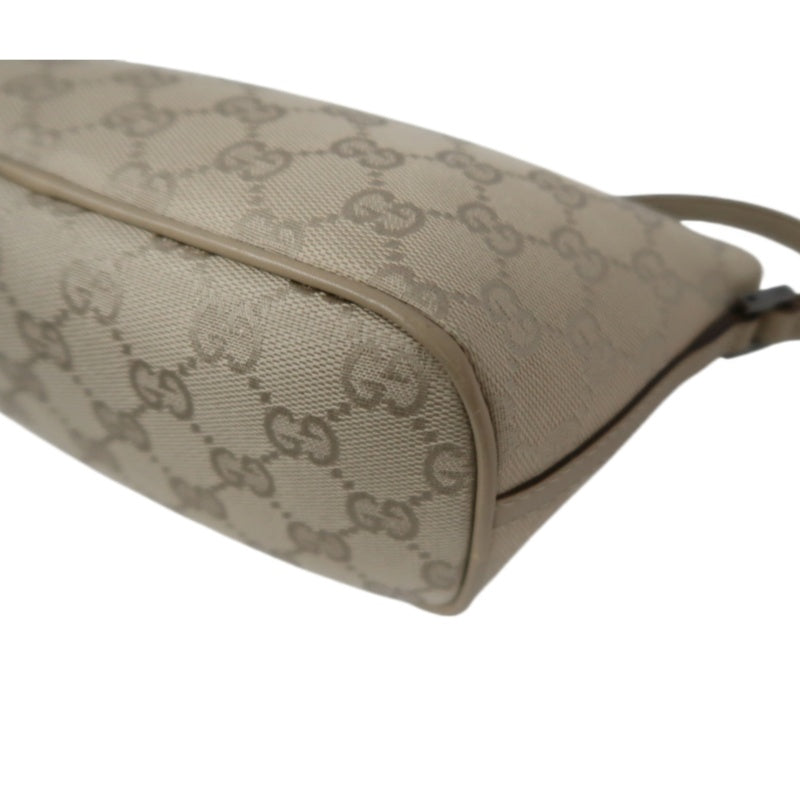 Gucci GG Canvas Handbag, Beige, GG Monogram Canvas Underarm Bag