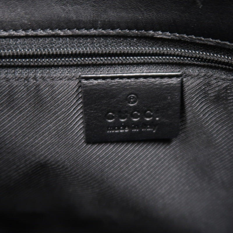 Gucci GG Canvas Tote Bag, Black, Silver Hardware