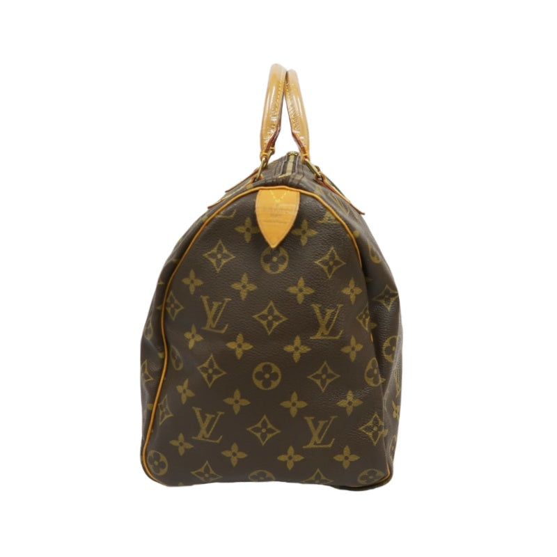 LOUIS VUITTON Speedy 35 Monogram Handbag, Brown, LV Monogram PVC Speedy 35 Handbag