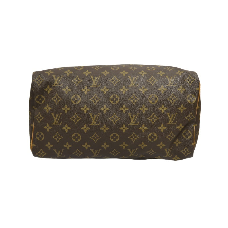 LOUIS VUITTON Speedy 35 Monogram Handbag, Brown, LV Monogram PVC Speedy 35 Handbag
