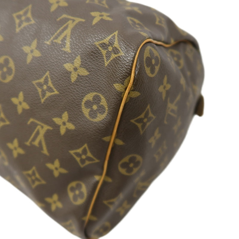LOUIS VUITTON Speedy 35 Monogram Handbag, Brown, LV Monogram PVC Speedy 35 Handbag