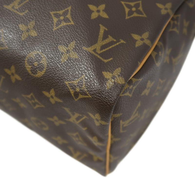 LOUIS VUITTON Speedy 30, Monogram Canvas, Brown Handbag, with Padlock & 2 Keys