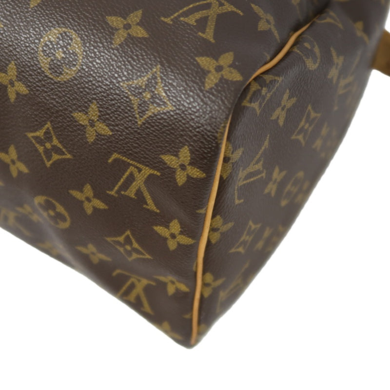 LOUIS VUITTON Speedy 30, Monogram Canvas, Brown Handbag, with Padlock & 2 Keys