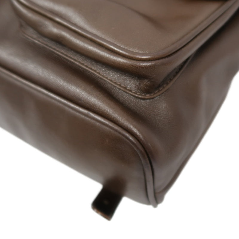 Gucci Bamboo Backpack Leather Brown Gold Hardware