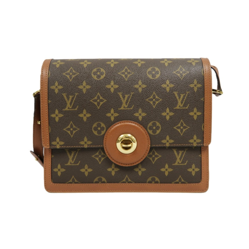 LOUIS VUITTON Raspail Monogram Shoulder Bag Brown LV Monogram PVC Shoulder Bag Handbag