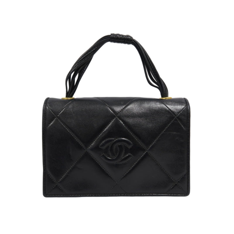 Chanel CC Mark Handbag, Lambskin, Black, Gold Hardware, with Authenticity Card