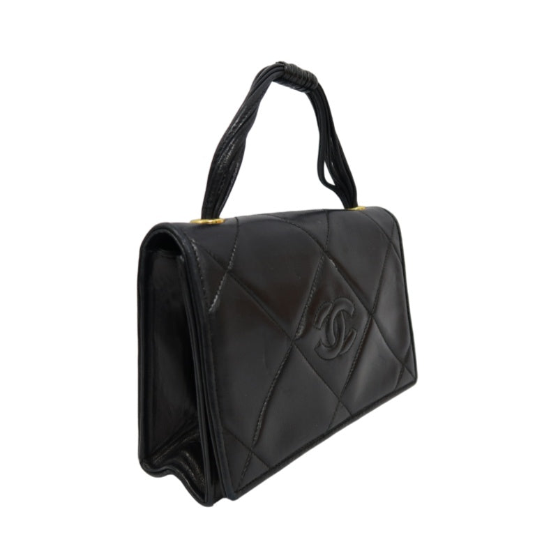 Chanel CC Mark Handbag, Lambskin, Black, Gold Hardware, with Authenticity Card