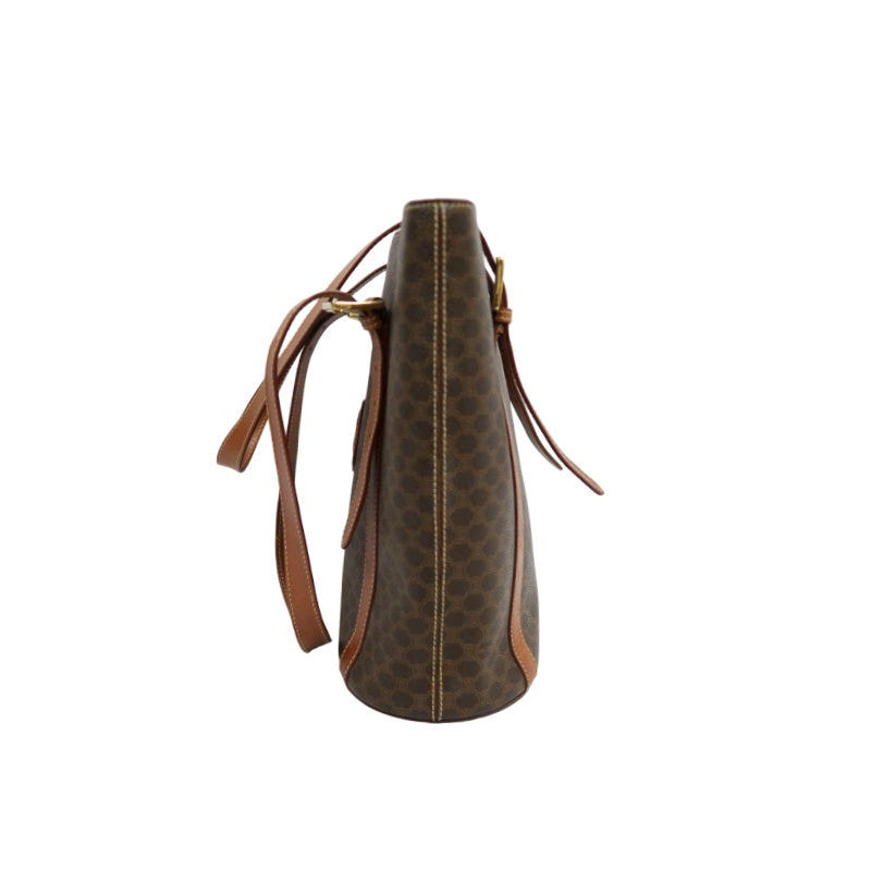 CELINE Macadam Tote Bag, Brown, CELINE Monogram PVC, Shoulder Bag