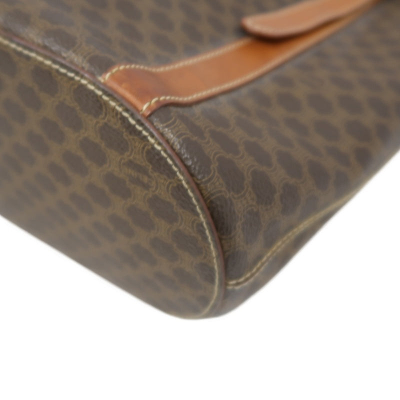CELINE Macadam Tote Bag, Brown, CELINE Monogram PVC, Shoulder Bag