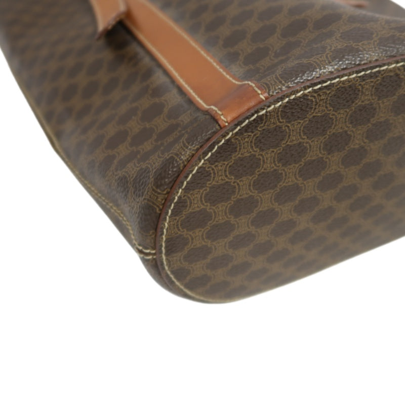 CELINE Macadam Tote Bag, Brown, CELINE Monogram PVC, Shoulder Bag