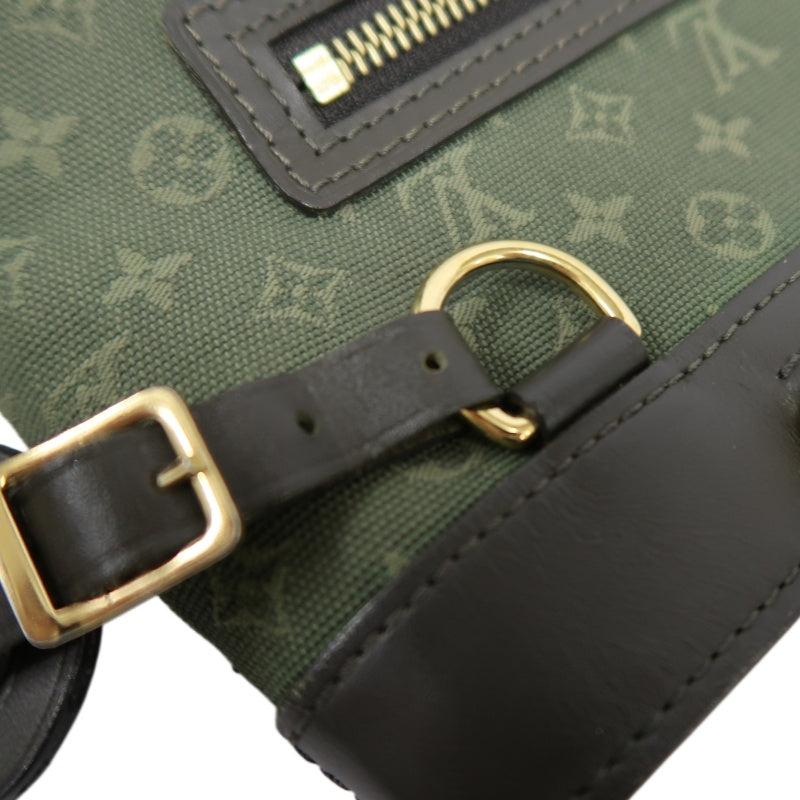 Louis Vuitton Mini Lucille PM, Monogram Mini Canvas Handbag, Green, Gold Hardware