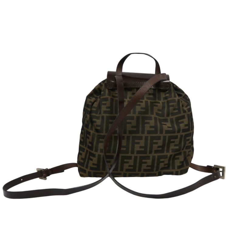 Fendi Zucca Backpack, Canvas, Brown