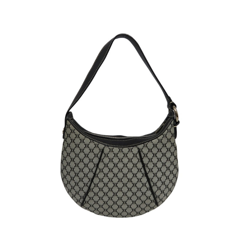 CELINE Macadam One Shoulder Bag, Gray/Silver Hardware, Blue Monogram PVC Underarm Bag