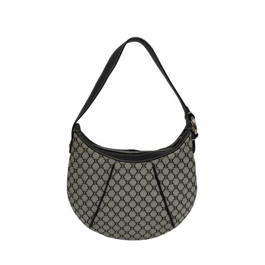 CELINE Macadam One Shoulder Bag, Gray/Silver Hardware, Blue Monogram PVC Underarm Bag