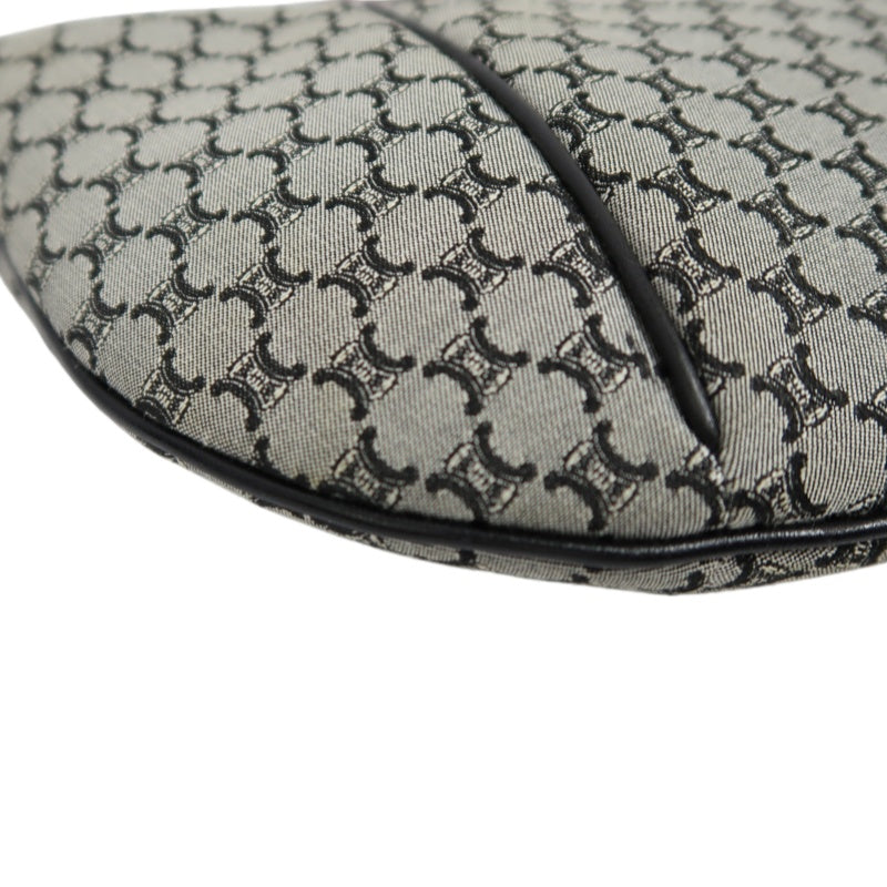 CELINE Macadam One Shoulder Bag, Gray/Silver Hardware, Blue Monogram PVC Underarm Bag