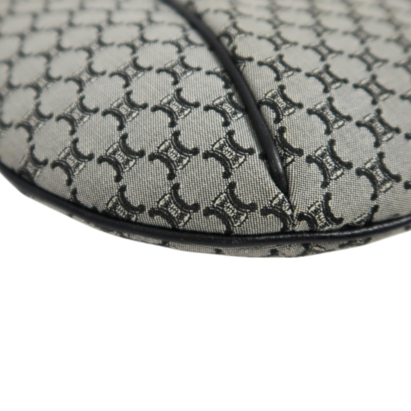 CELINE Macadam One Shoulder Bag, Gray/Silver Hardware, Blue Monogram PVC Underarm Bag