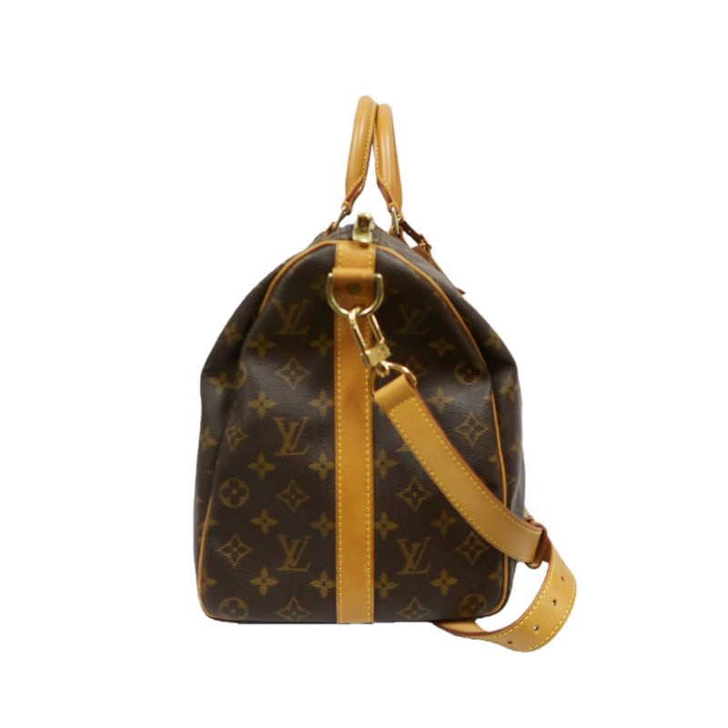 LOUIS VUITTON Keepall Bandoulière 50, Monogram Canvas, Brown, Boston Bag, Handbag
