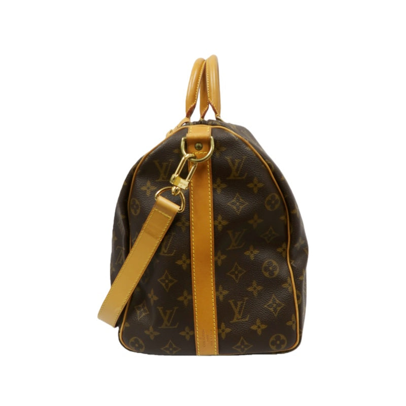 LOUIS VUITTON Keepall Bandoulière 50, Monogram Canvas, Brown, Boston Bag, Handbag