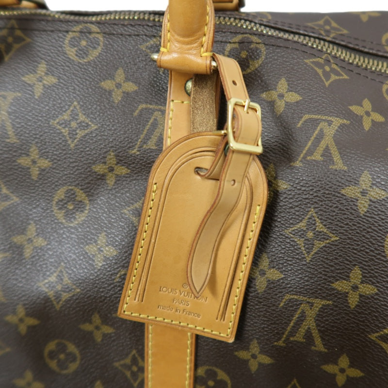 LOUIS VUITTON Keepall Bandoulière 50, Monogram Canvas, Brown, Boston Bag, Handbag