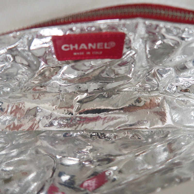 CHANEL Coco Mark No.5 Chain Shoulder Bag Canvas White With Guarantee Card CHANEL White Canvas Crossbody Bag